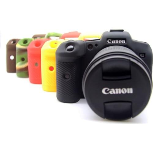 Rubber Silicone Armor Skin Case Body Cover Protector Frame DSLR for Canon EOS R5 Digital Camera New