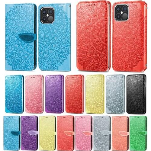 Luxury Leather Phoen Case for iPhone 13 12 Pro Max Mini Flip Wallet Cover Magnetic Protect Fundas Fashion Embossed Pattern Etui