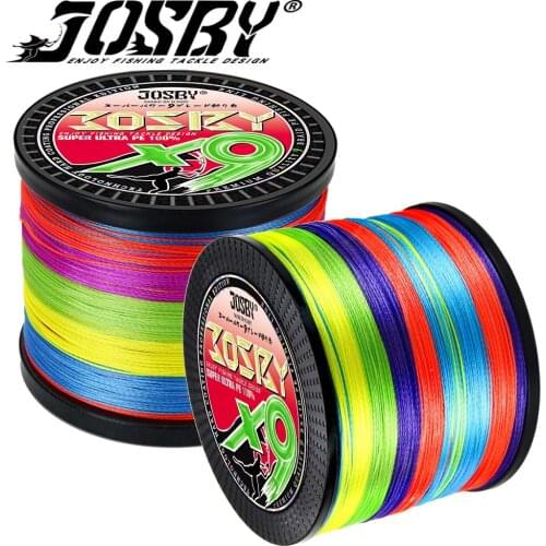 JOSBY X9 Fishing Line 9 Strands PE Carp Braided Wire Sea Spinning Multifilamento Cord 22~110LB 1000M 500M 300M 100M Fly Pesca Pe
