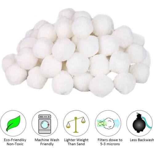 Pool Filter Balls Reusable Sand Filter Cartridges Replacement Filter Media Alternative to Sand for Swimming Pool