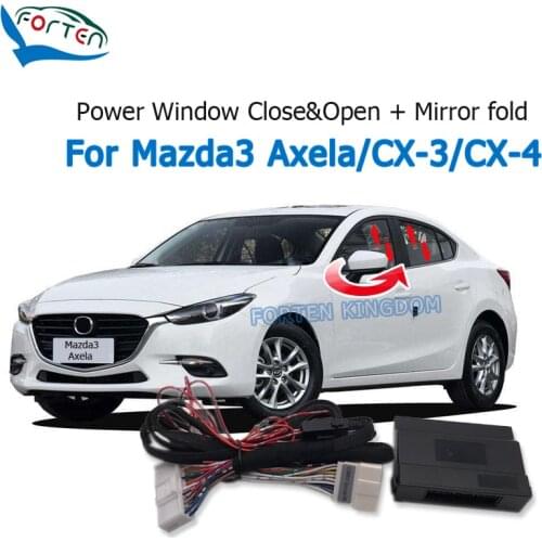 Forten Kingdom Car Auto Window Closer & Open Side Mirror folder unfold Kit For Mazda 3 /CX-4/CX-3 /Axela/Mazda 2 2014-2019