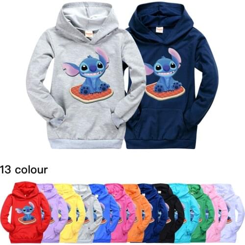 Stitch Hoodie Amazon Casual Pocket Sweatershirt Large Boy Cotton Teenage Kids Hoodies T Shirt Baby Girls Tops 7 10 Year Clothes