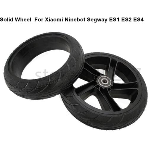 8 Inch wheel 200x50 Solid Tire alloy hub For Xiaomi Ninebot Segway ES1 ES2 ES4 Electric Scooter rear Wheel Explosion-Proof Tire