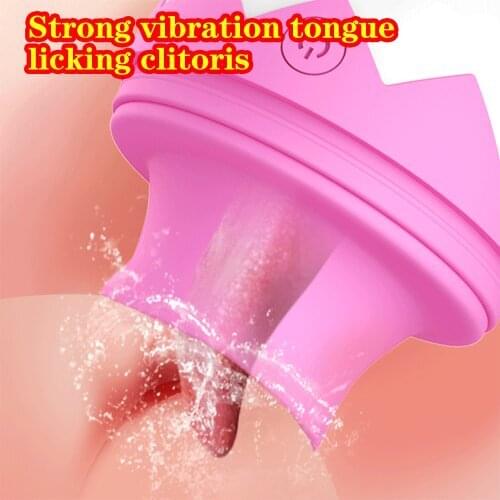 7 Speeds Tongue Vibrator Clitoris Stimulator Nipple Sucker Breast Licking Massager Clit Vibrator Sex Toys Masturbator for Women