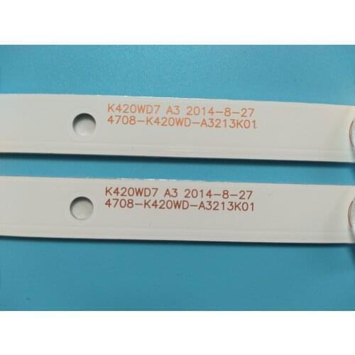 100% New 8pcs/Kit LED strips for 43 TV 4708-K43WDR-A1213K04 4708 K43WDR A1213K04 K430WDR A1