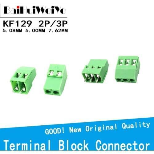 20PCS/LOT Terminals KF126-5.00 MM KF126 250V 8A Screw 2/3Pin Straight Pin PCB Screw Terminal Block Connector 24-12AWG
