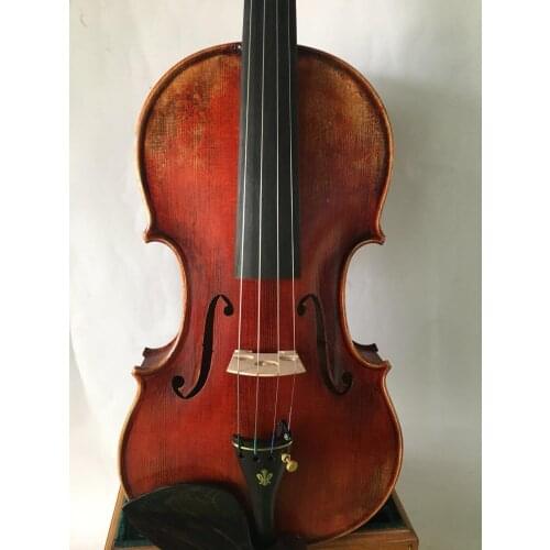 4/4 Violin Stradi model 1pc maple back antique old style violin