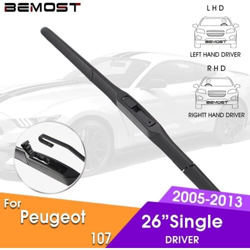 BEMOST Car Wiper Blade Front Window Windshield Wipers Blade For Peugeot 107 2005-2013 LHD / RHD 26" Single Car Accessories