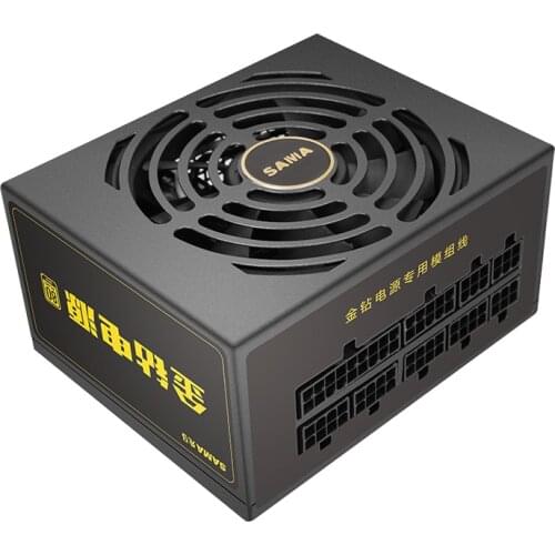 SAMA Gold 650W Computer Power Supply 80PLUS Gold Medal / Active PFC / Silent Fan / SFX power supply
