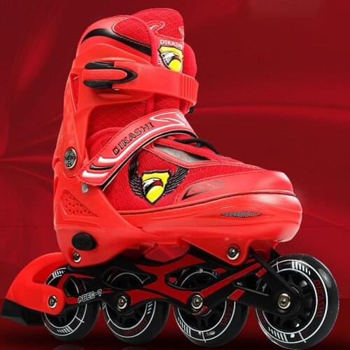 Kids Roller Skates Professional Slalom Inline Skates Breathable 82A PU Wheel Free Size 35-46 Skating Shoes ABEC-7 Boys Sneakers