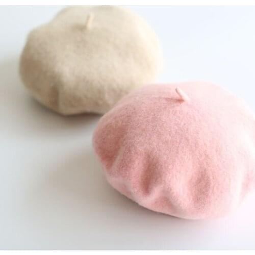 2018 Baby Kids Spring Autumn Winter Hats Children Wool Berets Boys Girls New Fashion Cap Childrens Painter Cap French Cap