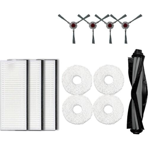 For ECOVACS Deebot N9+ Roller Main Brush, Side Brush, Washable Mop, HEPA Filters