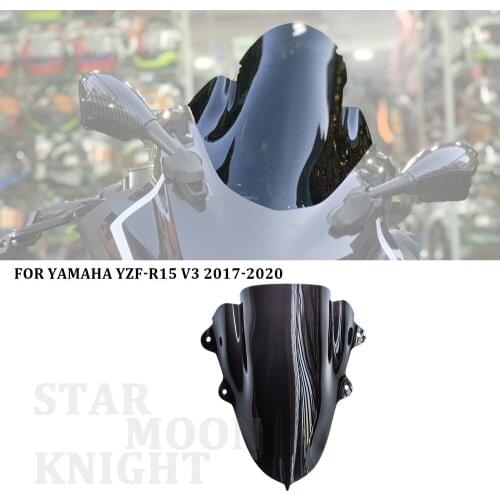 Motorcycle Windshield WindScreen Front Screen For YAMAHA YZF-R15 R15 v3 v3.0 2017 2018 2019 2020