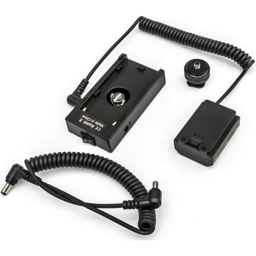 NP-F970 Battery Base Holder Mount Adapter Plate with NP-FZ100 for SONY NP-F Series Batteries