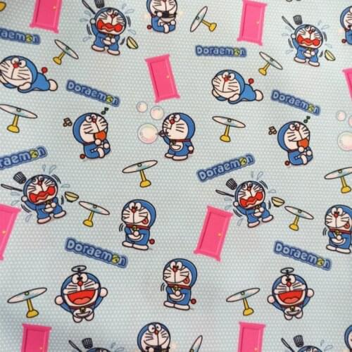 Cartoon Magic Cat Polyester Canvas Fabric for Kids Cloth Hometextile Backpacks Slipcover Cushion Cover DIY Material