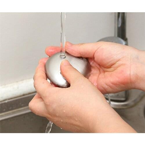 10Pcs Oval Shape Stainless Steel Soap Deodorize Smell From Hands Retail Magic Eliminating Odor Kitchen Bar Chef Soap DropShip