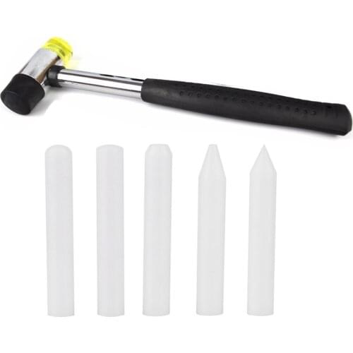 PDR Repairs Tap Down Knock Down Tools Rubber Hammer Nylon Pen PDR Removal Tool Set Paintless PDR Repair Tool Kit Herramentas