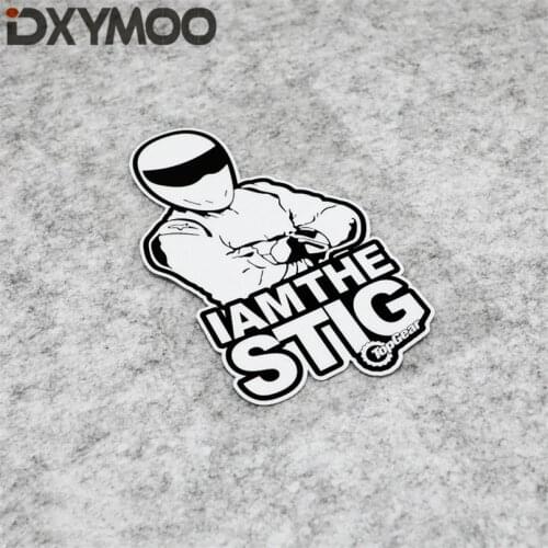 Car Vinyl Tape MOTO Racing Track World Famous Rider Stickers for DRIVER STIG Topgear 15x8.7cm