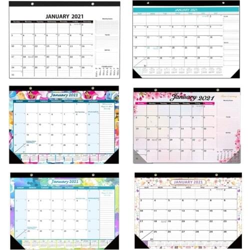 2021 Wall Hanging Annual Calendar Daily Monthly Planner Schedule Yearly Agenda Organizer Stationery School Office Supplies