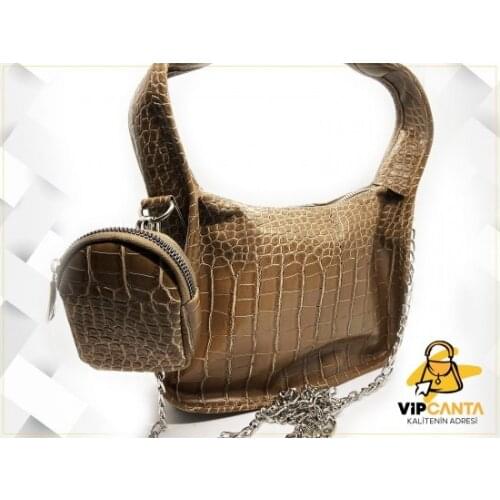 Wallet Gift Thin chain Shoulder Strap Single Eye Ladies Bag New model Handbag Shoulder Bag combinations Quality Made in Turkish