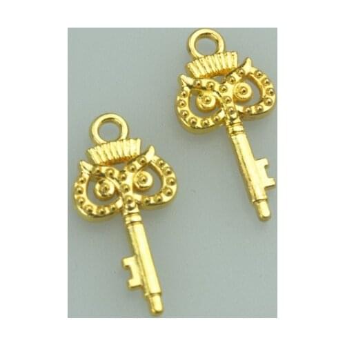 35pcs 21*10mm gold color key Alloy charms pendant fit necklace bracelet diy Pendants for jewelry making O212