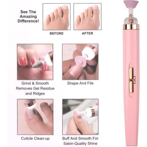 Dropship Rechargeable Nail Drill Machine Set UV Gel Remover Manicure Pedicure Nail Grinding Machine with 5 nail Bit Heads Pen