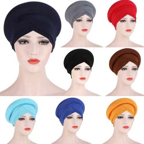 Muslim Women India Turban Hat Chemo Cap Beanie Skullies Caps Headwear Head Wrap Women Muslim Scarf Bonnet Hair Loss Accessories
