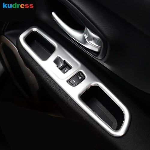 For Jeep Renegade 2014 2015 2016 2017 2018 2019 ABS Matte Inner Door Window Lift Switch Cover Trim Car Interior Accessories LHD