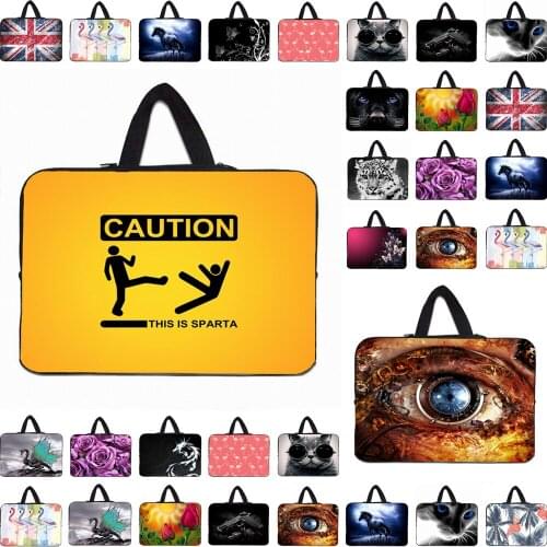 Laptop Carry Handle Bag Computer Accessories Neoprene Case Hot 10/12/13/14/15/17 inch Notebook Case Shockproof Pouch For Macbook