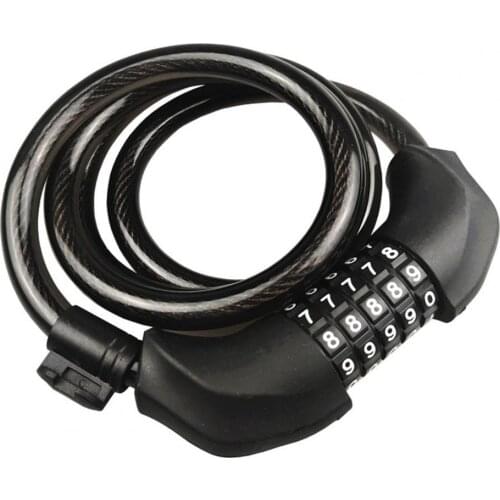 Bicycle lock 5-digit combination chain lock heavy metal cable anti-theft is suitable for mountain bikes замок для велосипеда