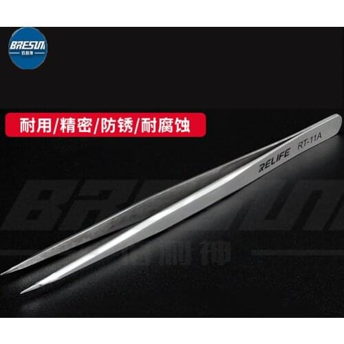 RELIFE RT-11A High-Precision Flying Wire Tweezers, Special Tip Flying Wire Tweezers, Thickened Material, Stainless Steel Corrosi