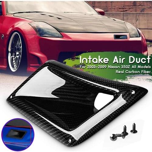 Rear Carbon Fiber Left Side Board Car Front Bumper Machine Cover Air Vent Intake Duct Outlet For Nissan 350Z Z33 2003-2009