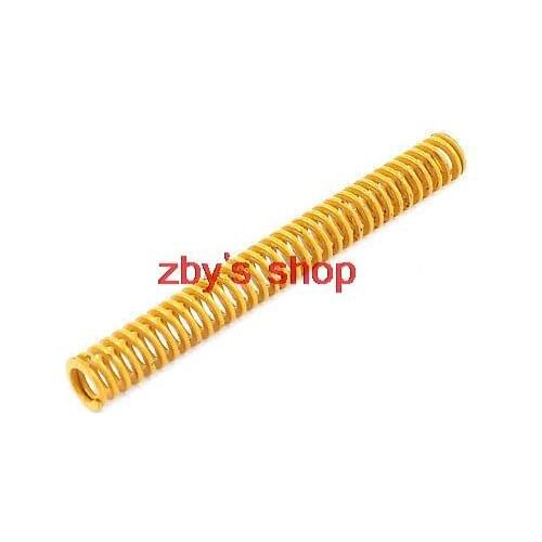 Lighter Duty Yellow Tubular Compression Die Spring 8mm x 70mm