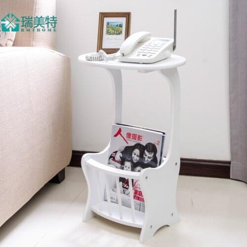 Phone Magazine modern minimalist sofa side table sofa corner a few European newspapers stand telephone station housed Magazine