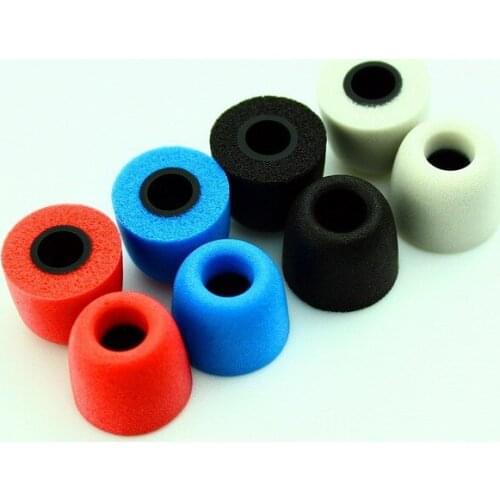 100pcs/lot 4 Color 5MM memory foam eartips earbuds ear tips buds for In-ear earphone headphone