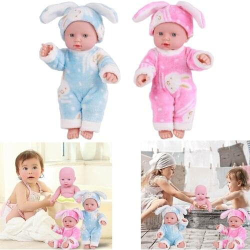 30/41cm Newborn Baby Simulation Doll Soft Vinyl Reborn Baby Doll Children Kindergarten Lifelike Playmate Model Toy with Clothes