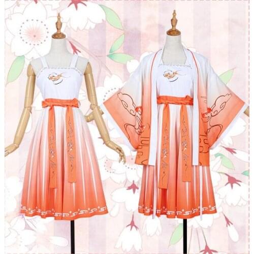 Anime game Arena of Valor: 5v5 Arena Game cosplay Da Qiao Japanese sweet Hanfu Halloween kimono cosplay costume