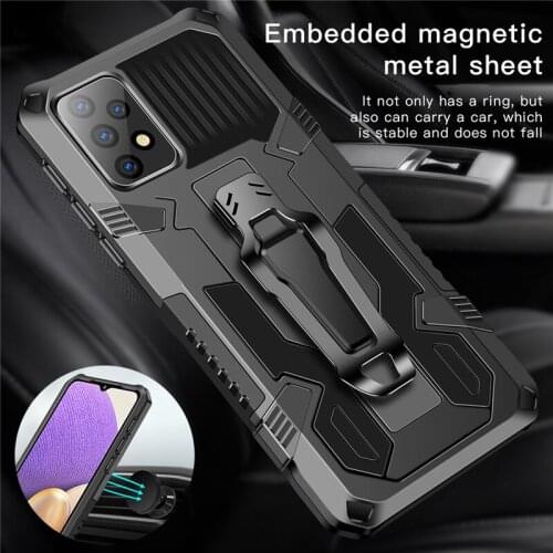 Armor Case For Samsung A32 4G Case Shockproof Stand Holder Belt Clip Holster Cover for Samsung Galaxy A32 4G SM-A325F A 32 6.4"