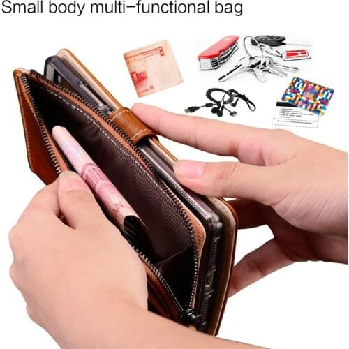 Luxury Wallet Phone Case For Xiaomi Pocophone F1 Case For A1 A2 Lite Max 2 3 Mix2s for Redmi Note 5 zipper bag Cover