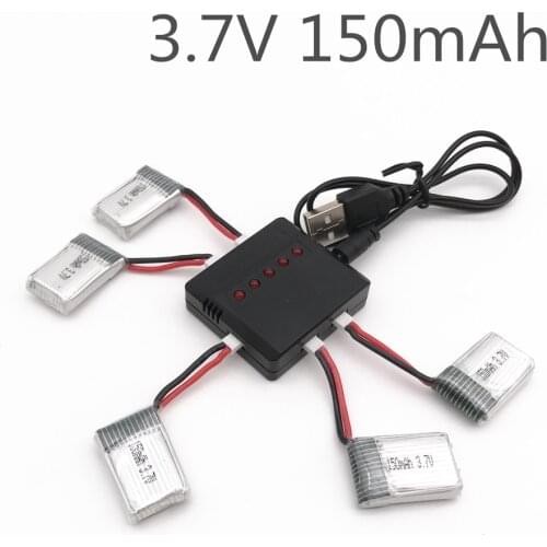 RC Drone H8 mini Battery Spare Parts 3.7V 150 mAh 30C Li-Battery H8 mini Battery + 5in1 Cable balance Charger