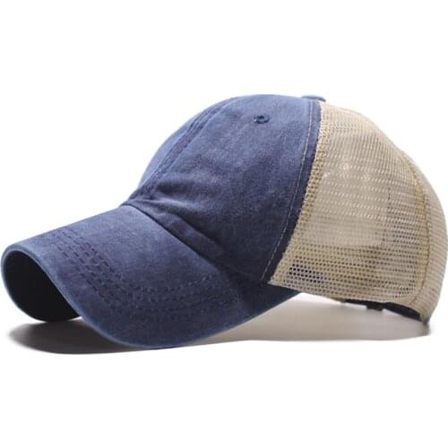 Sun With Fashion Embroidery Summer Breathable Mesh Trucker Caps Streetwear Bone Baseball Caps Men Women Snapback Hip Hop Cap