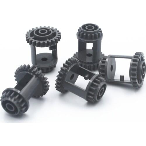 MOC Building Blocks Technical Parts 5pcs Technical DIFFERENTIALE GEAR CASING compatible with lego for Kids Boys Toy 6573