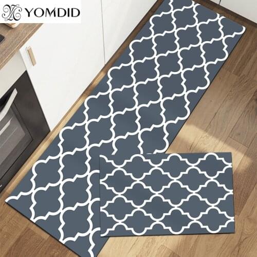 Bathroom Entrance Door Mat Washable Non-slip Kitchen Floor Mat Bedroom Living Room Bedside Area Rugs Absorbent Modern Carpet