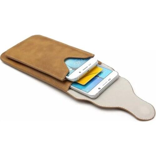 Dual Pouch Hook Loop Waist Belt Leather Phone Case For Huawei P20 P30 Mate 9 10 20 Pro Y5 Y6 Prime Y7 Y9 Y3(2018) G7 P9 P10 Plus