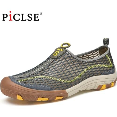 Plus size Mens Casual Sneakers Breathable Outdoor Shoes for Men Walking Trekking shoes Lightweight Quick-dry Water Shoes Male
