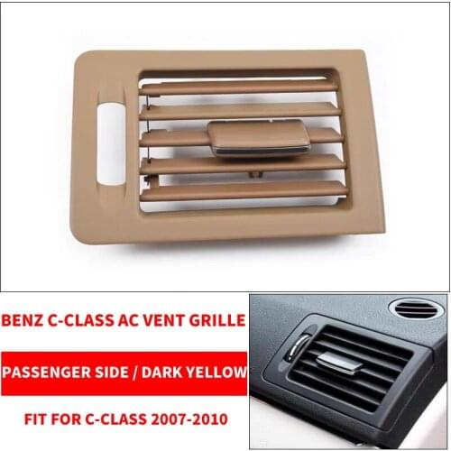 LHD Car AC Front Left Right Air Conditioner Vent Grille W204 Panel Cover Outlet Dark Yellow For Benz C-Class C180 C200 C220 C230