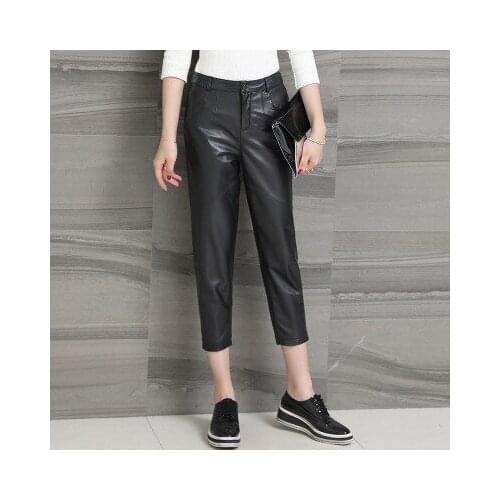 Top brand Genuine New Fashion Sheep Leather Pants H19 high quality