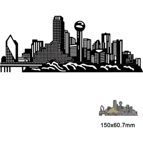 Metal Cutting Dies Modernized City High-rise Building DIY Scrapbooking Paper Craft Handmade Album Card Decoration Die Cut New