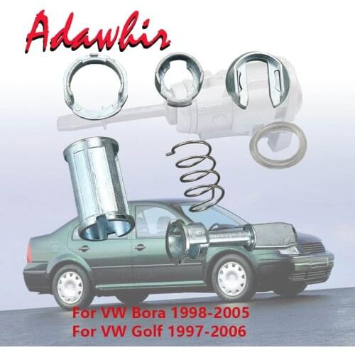 Front Left & Right Door Lock Cylinder Repair Kit For VW Golf 4 /Bora 1U0837167EC W904-ST-7T Lock cylinder with key
