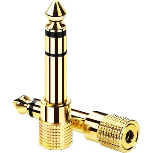 Jack 3.5 Speaker Connector 6.5mm Male to 3.5mm Female Audio Connector 3.5 Jack Aux Cable for Speaker Guitar Jack 6.5